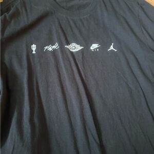 Jordan Black Iconic Logo Men's Tee